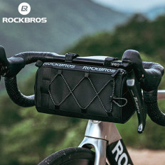 2in1 bolsa de bicicleta no volante com alça de ombro 1.5L preto