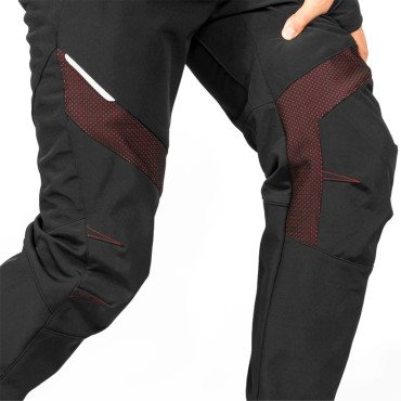 Pantalon de bicyclette Protection thermique contre l'eau et la taille du vent S noir