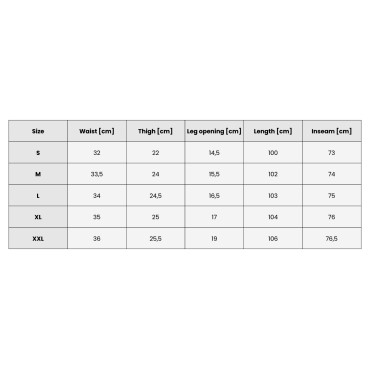 Cómodos pantalones de bicicleta Tamaño de material transpirable 2XL negro