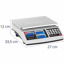 Kontroles svara skaitīšanas māksla SBS-ZW-3001H LCD līdz 30 kg
