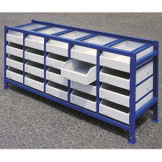 Radionica o dijelovima i ladici alata s kontejnerima postavljenom 21 ELEM.