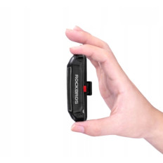 Zadní svítidlo na kole pod červeným santalovým dřevem vodotěsné USB