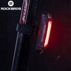 Zadná bicykla Lampa pod červeným piesočnatým drevom vodotesné USB
