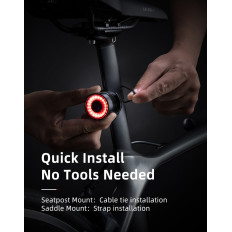 HINTERN Bicycle Lampe Red System Legierung Vier Betriebsmodi