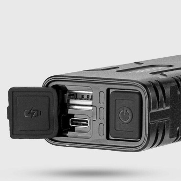 Cykellampa 850lm med Powerbank + USB-C-kabel