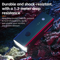 Cykellys 260lm + USB-C-kabel 4 Driftstilstande