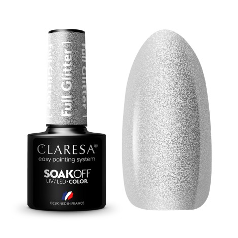 Esmalte híbrido CLARESA FULL GLITTER 1 - 5 ml