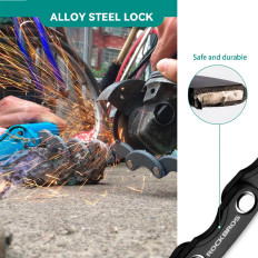 Chiusura per biciclette Blocco bloccaggio a chiave - Nero