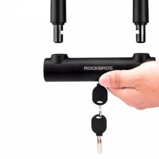 Fechamento de bicicleta U-Lock Reforçado Lock - Preto