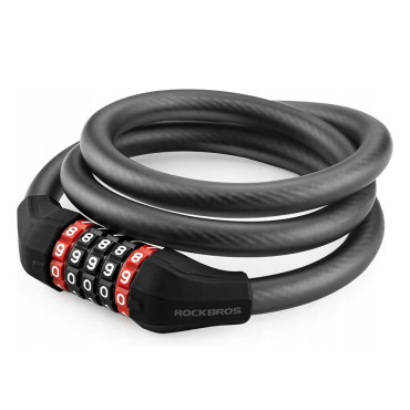 Polkupyörä Clasp Castle salakirjassa 5 Cyfra Rope 1.8m - musta
