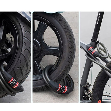 Fietsen Clasp Castle op het cipher 5 Cyfra touw 1.8m - Zwart