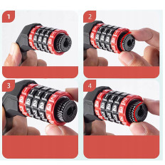 Bicycle clasp Castle on the cipher 5 Cyfra Rope 1.8m - black