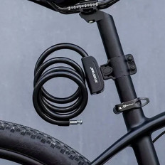 Bloqueio de linha de fecho de bicicleta 1.1m - preto