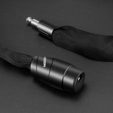 Κούμπωμα ποδηλάτου Δύο κλειδαριές στον κρυπτογράφημα και το κλειδί 0.95m - μαύρο