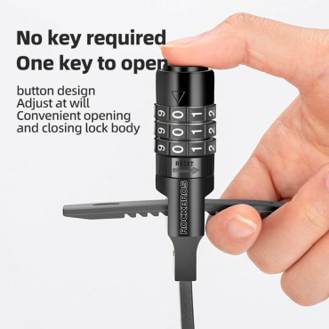 Κούμπωμα ποδηλάτου στο κάστρο ποδηλάτου στο κρυπτογράφημα 0.5m - μαύρο