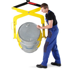 Lève-fût pour le levage et le transport en toute sécurité de fûts de 200L.