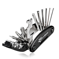 16W1 Multifunctionele Multitool-tool voor fietsreparatie - zwart