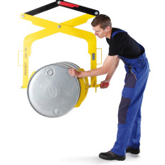 Lève-fût pour le levage et le transport en toute sécurité de fûts de 200L.