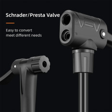 Jalgratta pump koos Manomentr 11 korruse baar - must