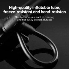 Hand bicycle pump with manomentem 8 bar - black