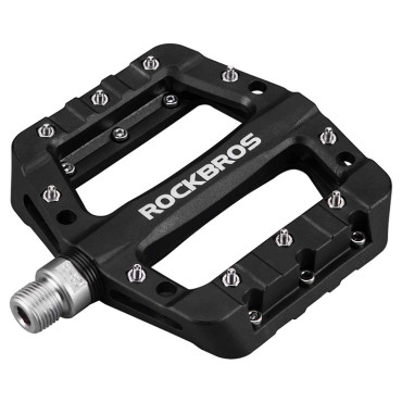 MTB pedals de bicicleta nylon atnilic e aço preto