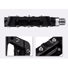 MTB bicycle pedals atnilic nylon and black steel