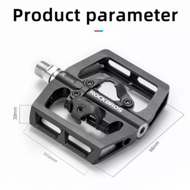 MTB sykkelpedaler med SPD Shimano Latches - Svart