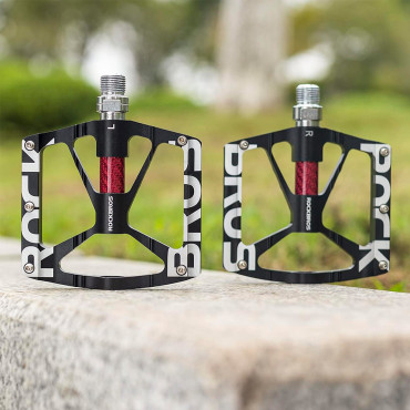 Conjunto de pedais de plataforma MTB de liga de alumínio - preto