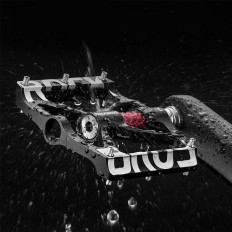 A set of MTB bicycle pedals from aluminum alloy - black