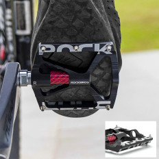 Conjunto de pedais de plataforma MTB de liga de alumínio - preto