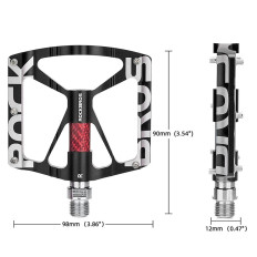 A set of MTB bicycle pedals from aluminum alloy - black