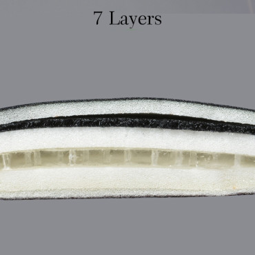 Gelio dviračių balnelio perdanga su putų atminties dydį m - juoda