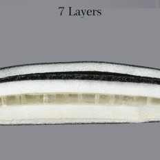 Gel Coastal Cover met Foam Geheugen Maat L - Zwart