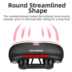 PU αφρού ποδηλάτου με αντανακλαστικό - μαύρο και μπλε