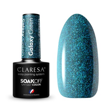 CLARESA hibridni lak Galaxy Green 5g — predmeti prikazani zajedno