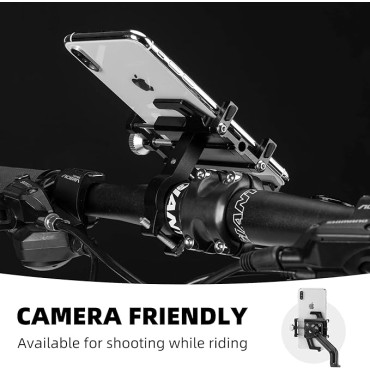 Bicycle holder for the steering wheel for aluminum alloy - black