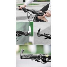 Et sæt grippings Cykelhåndtag med skridsikre horn - Hvid