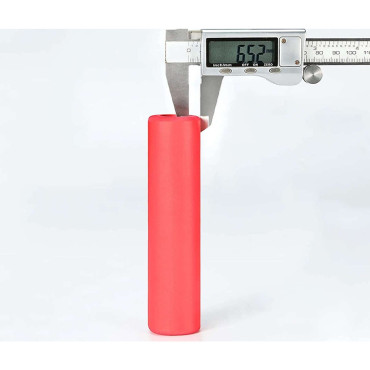 Gripy Bicycle Tiene con schiuma in silicone - rosso