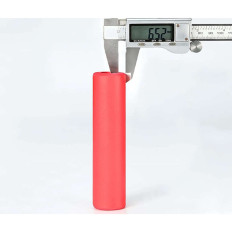 Gripy Bicycle Tiene con schiuma in silicone - rosso