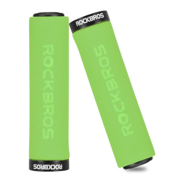 Colheita de bicicleta apertos com esponjas verdes-pretas