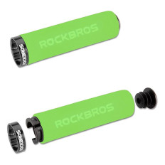 Colheita de bicicleta apertos com esponjas verdes-pretas
