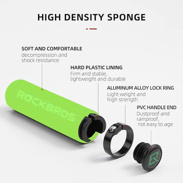 Colheita de bicicleta apertos com esponjas verdes-pretas