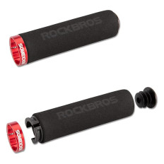 Apertos de colheita de bicicletas com esponja preta e vermelha