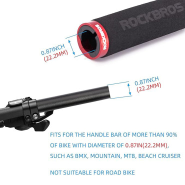 Apertos de colheita de bicicletas com esponja preta e vermelha