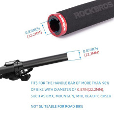 Apertos de colheita de bicicletas com esponja preta e vermelha