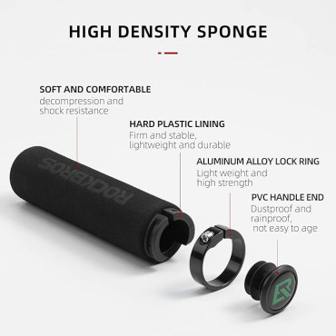 Fietsoogst grepen met zwarte spons