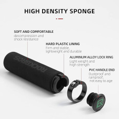 Grip di raccolta della bicicletta con spugna nera