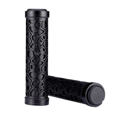 Apertos de bicicleta mantêm com reboque de borracha. 22mm preto