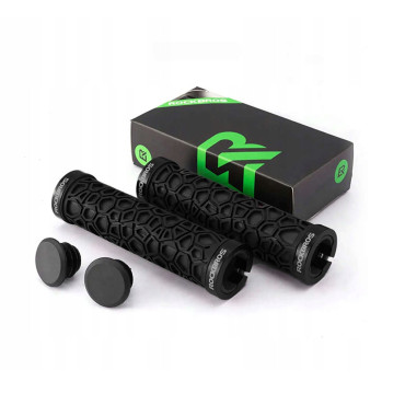 Cykelgrepp håller med gummilusen. 22mm svart
