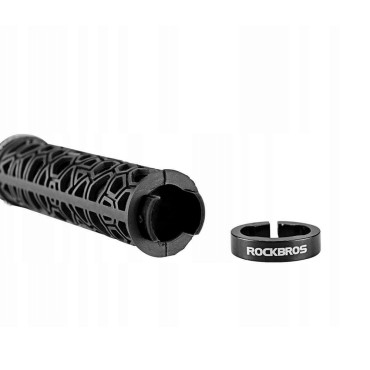 Polkupyörän kahvat pitää kumiperävaunulla. 22mm musta
